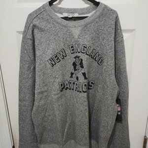 NWOT Vintage Look New England Patriots Football Gray XL Men's Sweatshirt Man New